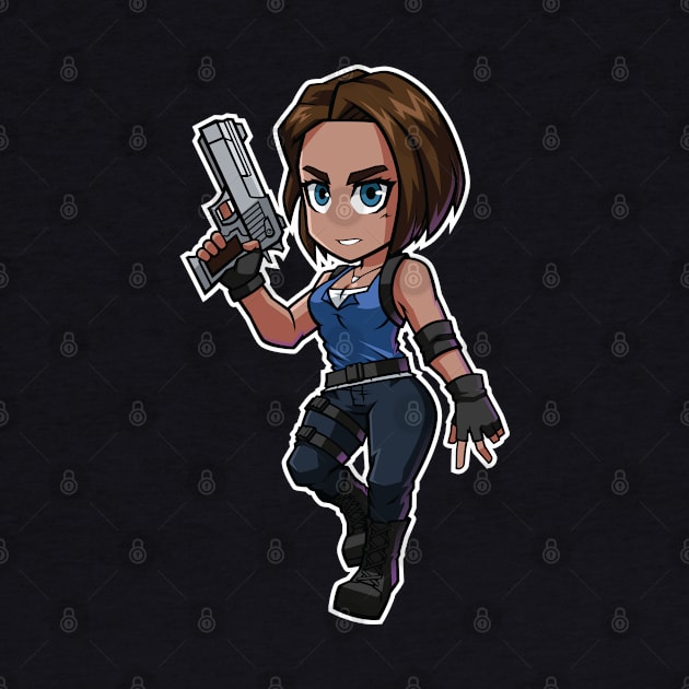 Jill Valentine Chibi RE3 Remake by Xar623